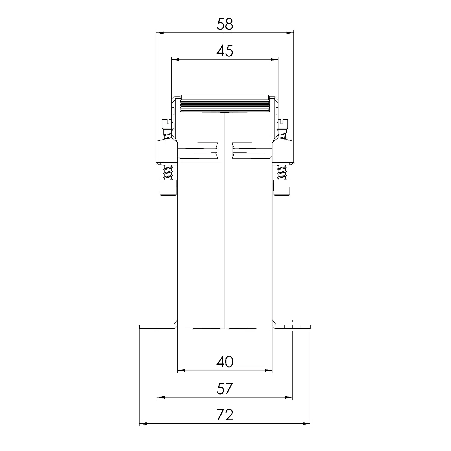 KSK 541.4 3 Aufsteckstromwandler ASK 541.4 Technische Zeichnung 2