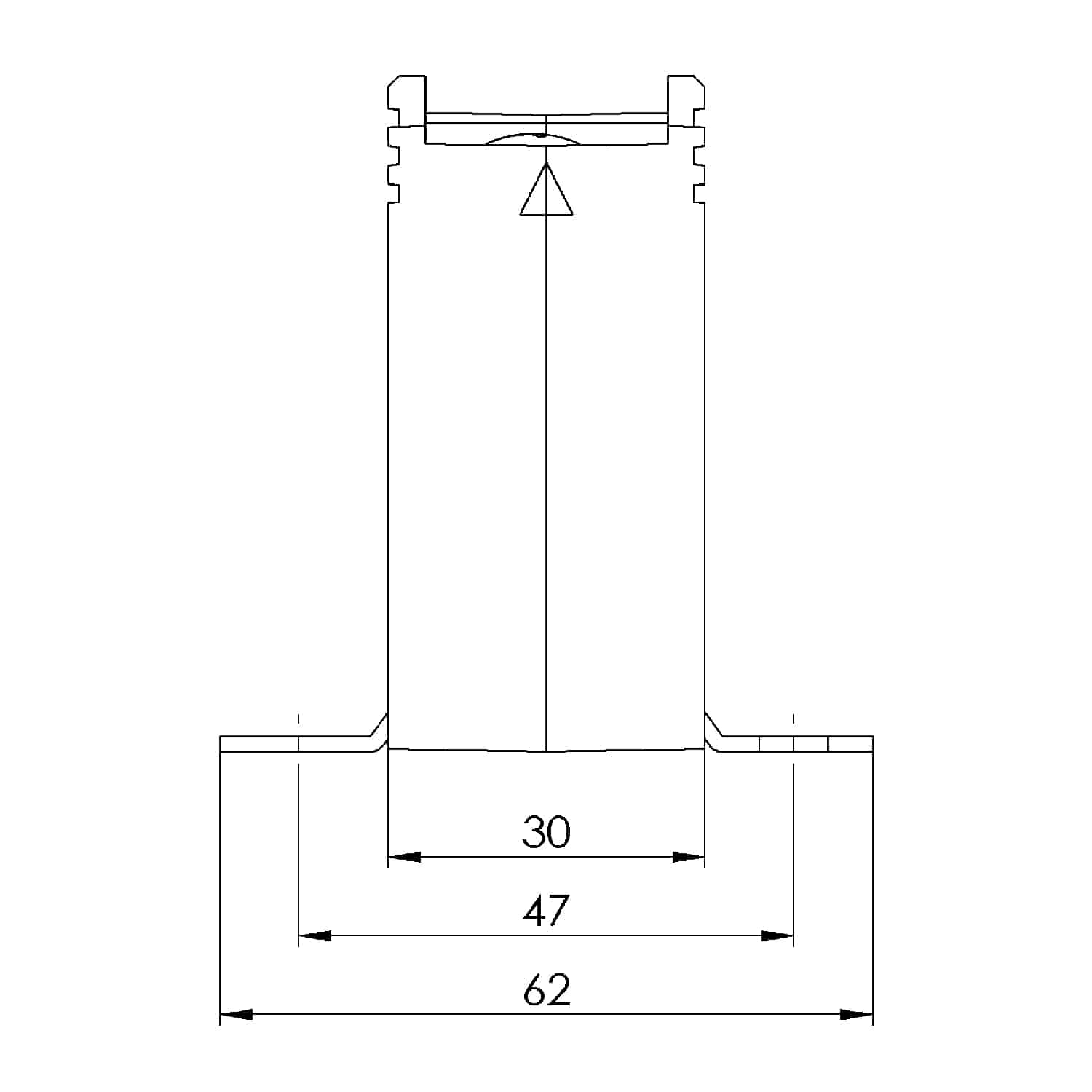 KSR 201.3 3 Rohrstromwandler ASR 201.3 Technische Zeichnung 2