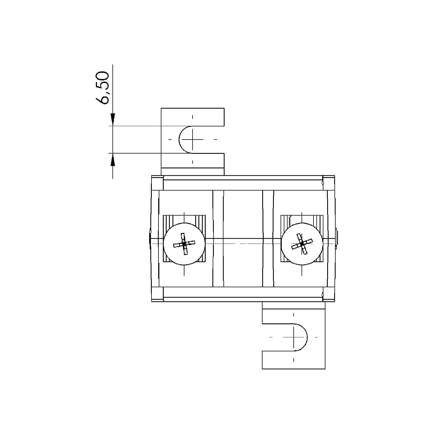 KSR 201.3 4 Rohrstromwandler ASR 201.3 Technische Zeichnung 1
