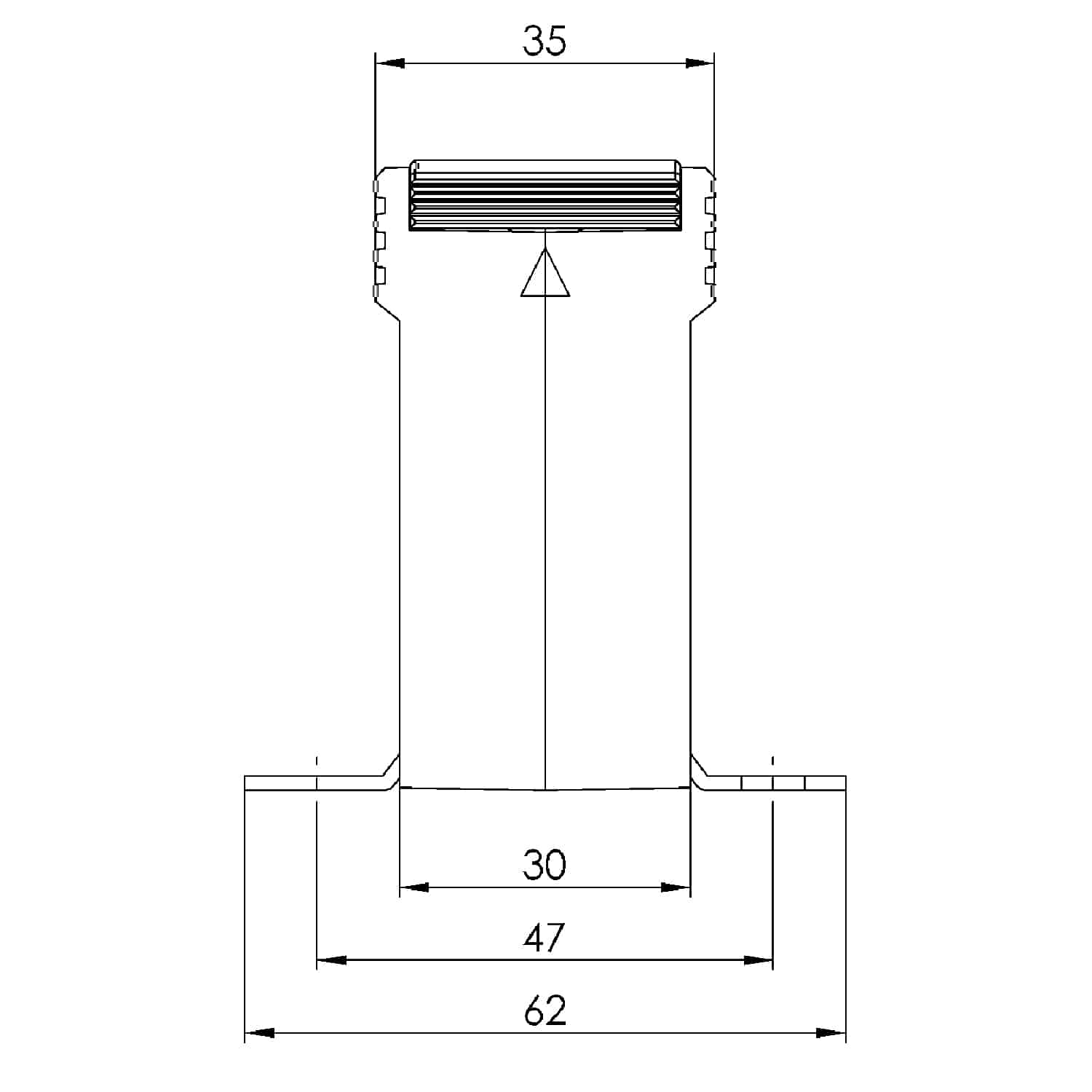 KSR 21.3 3 Rohrstromwandler ASR 21.3 Technische Zeichnung 2