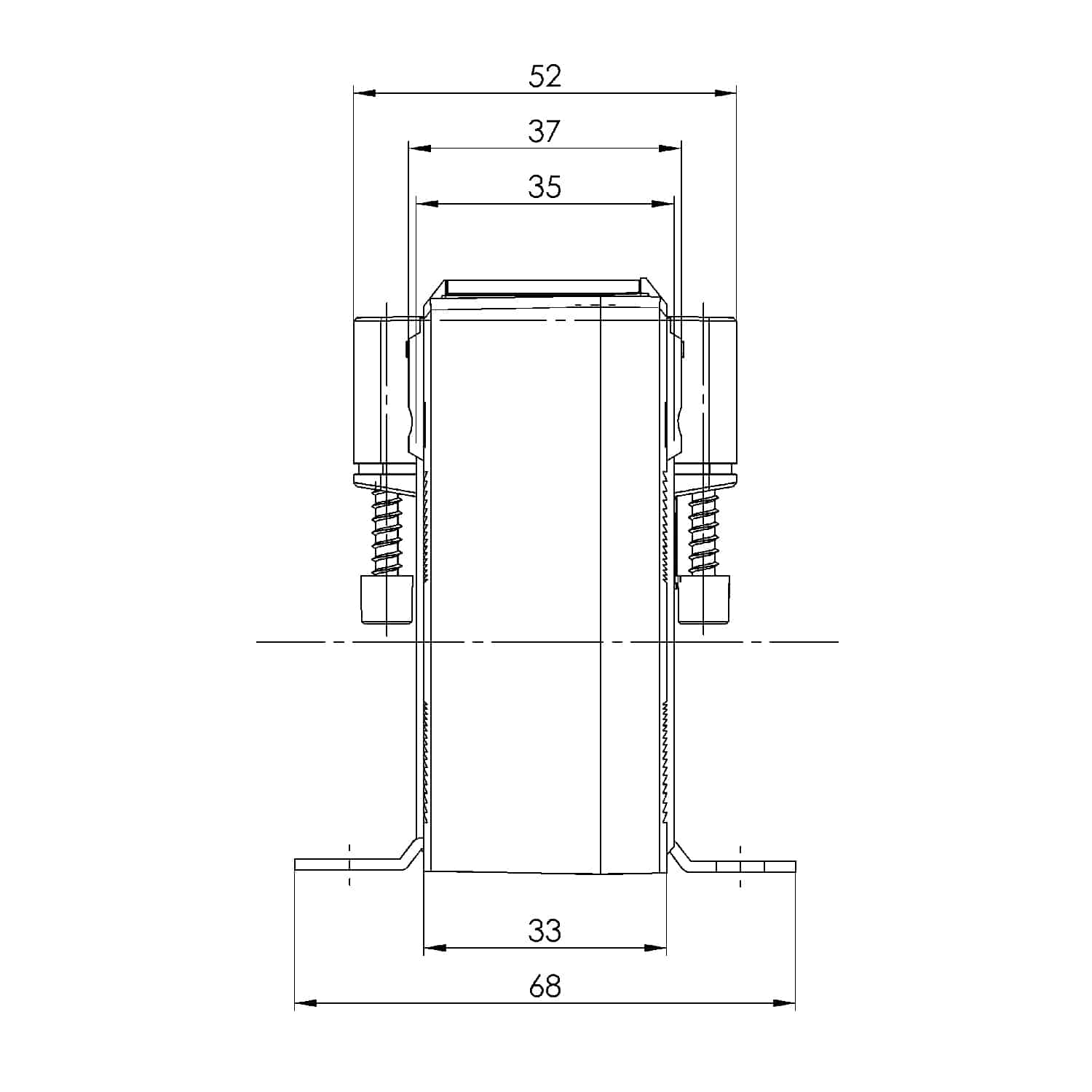 CTB 31.35 KS 3 CTB - Stromwandler Serie, CTB 31.35 UL technische Zeichnung 2